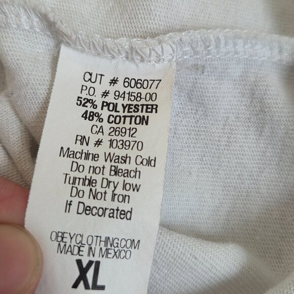 OBEY Men’s XL Evolve Devolve Graphic Print Shirt by Founder Shepard Fairey Art - Picture 10 of 10